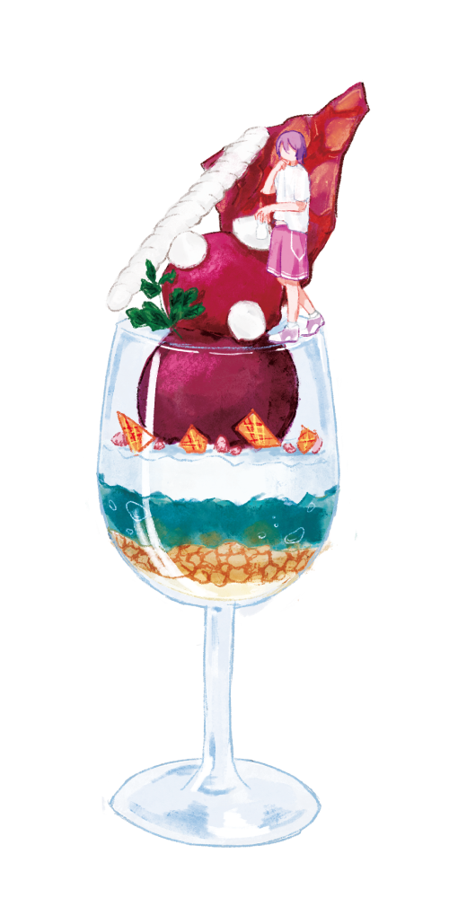 黒子のバスケ文房具カフェ 紫原敦のキャラクターパフェ