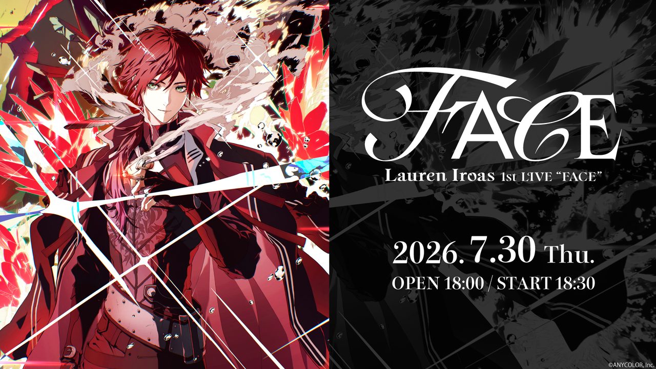 ローレン・イロアス 1st LIVE FACE キービジュアルと2026年7月30日開催の告知