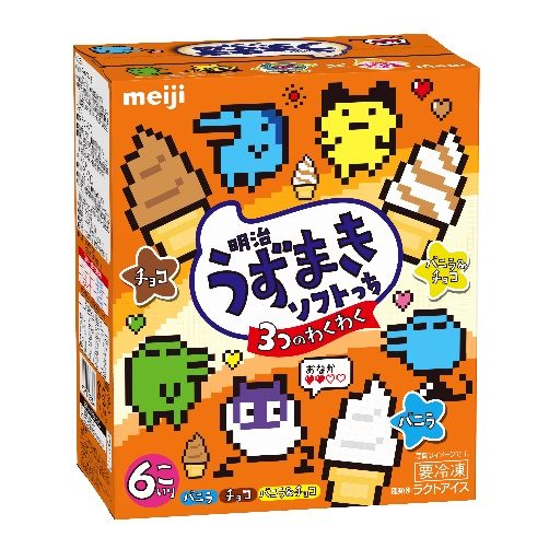 明治うずまきソフト たまごっちパッケージ 全6種のデザイン2