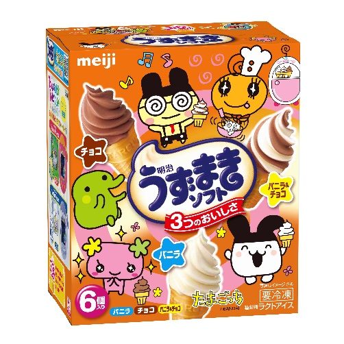 明治うずまきソフト たまごっちパッケージ 全6種のデザイン4