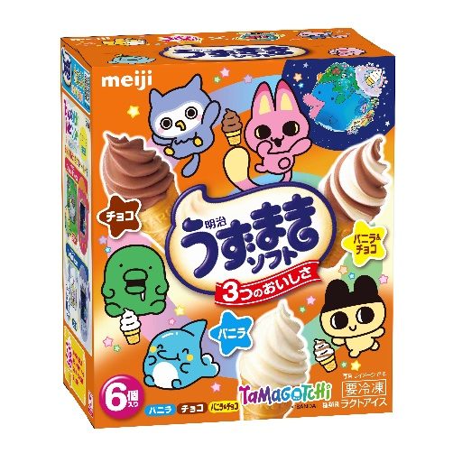 明治うずまきソフト たまごっちパッケージ 全6種のデザイン5