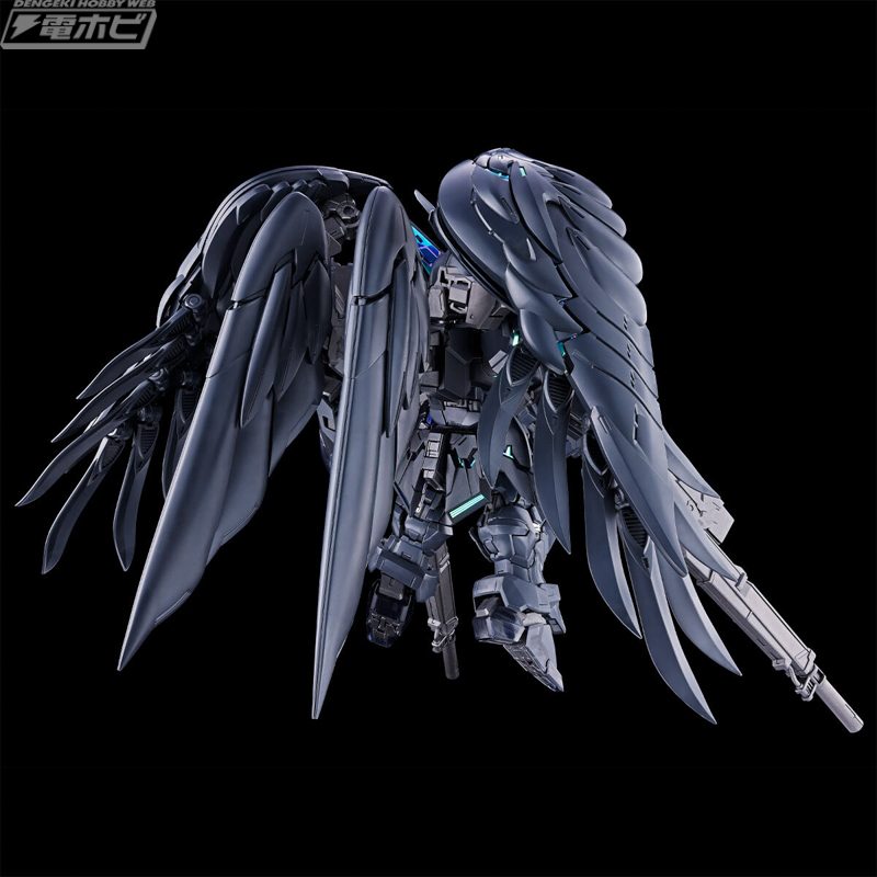 MGSDウイングガンダムゼロEW ストラクチャルコーティング 背面ウイング展開画像