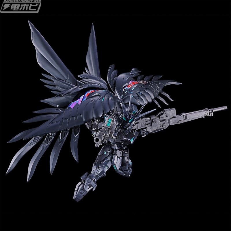 MGSDウイングガンダムゼロEW ストラクチャルコーティング 飛行ポーズ画像