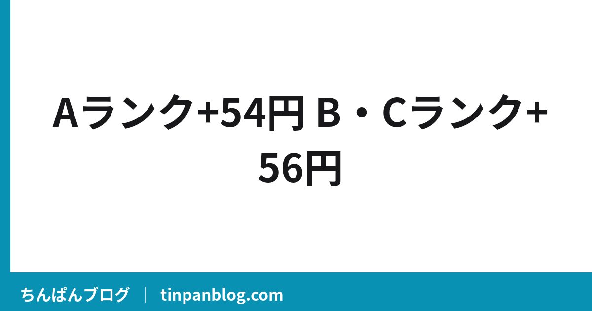 最低賃金2026年度 Aランクは54円アップ Bランク Cランクは56円アップ
