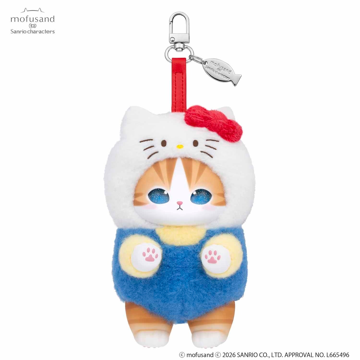 mofusand Kiramekko ハローキティデザイン アクセサリーぬいぐるみ