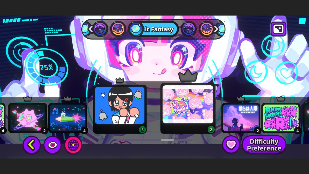 Muse Dash 2 のゲームプレイ画面