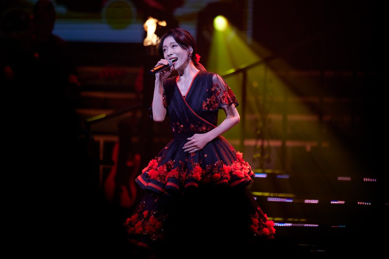 中森明菜 ライブツアー2026 赤い花のブラックドレス