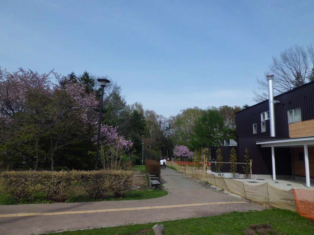北海きたえーるに隣接する豊平公園の入り口