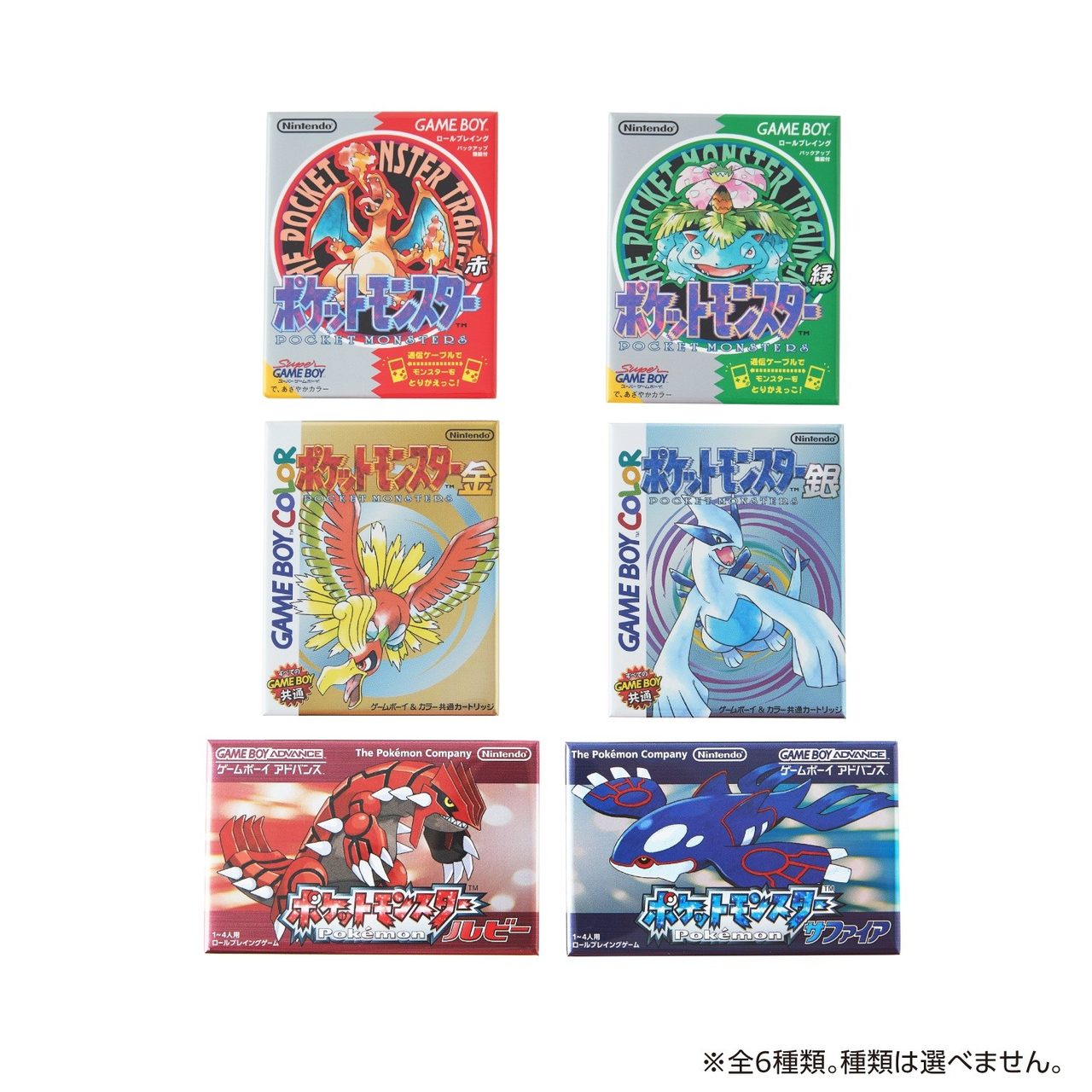 ポケモン パッケージマグネット 全6種