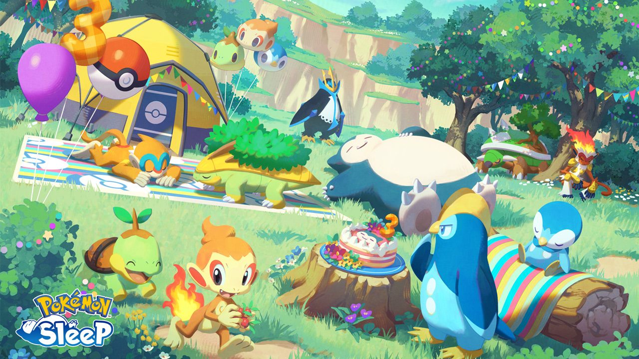 ポケモンスリープ3周年フェスティバル7/13開催｜シンオウ御三家が新登場