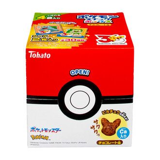 ポケモンスナックボックス チョコレート味 モンスターボール型の外箱