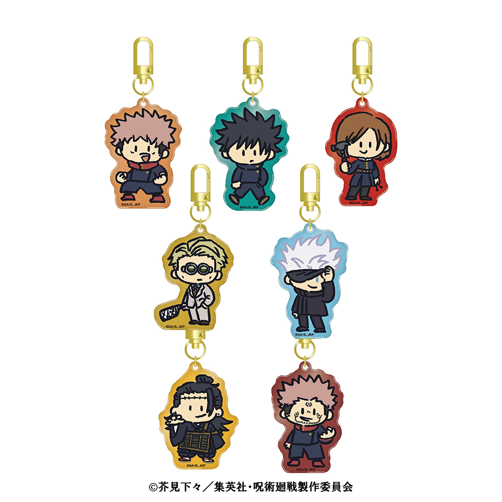 呪術廻戦ワールドのミニキャラアクリルキーホルダー全7種