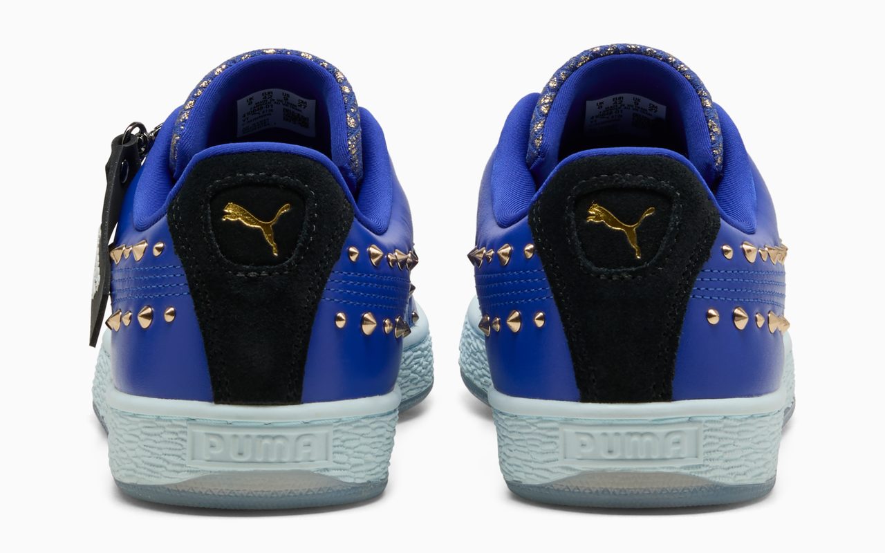 PUMA Suede ストリートファイター ブルー バックビュー