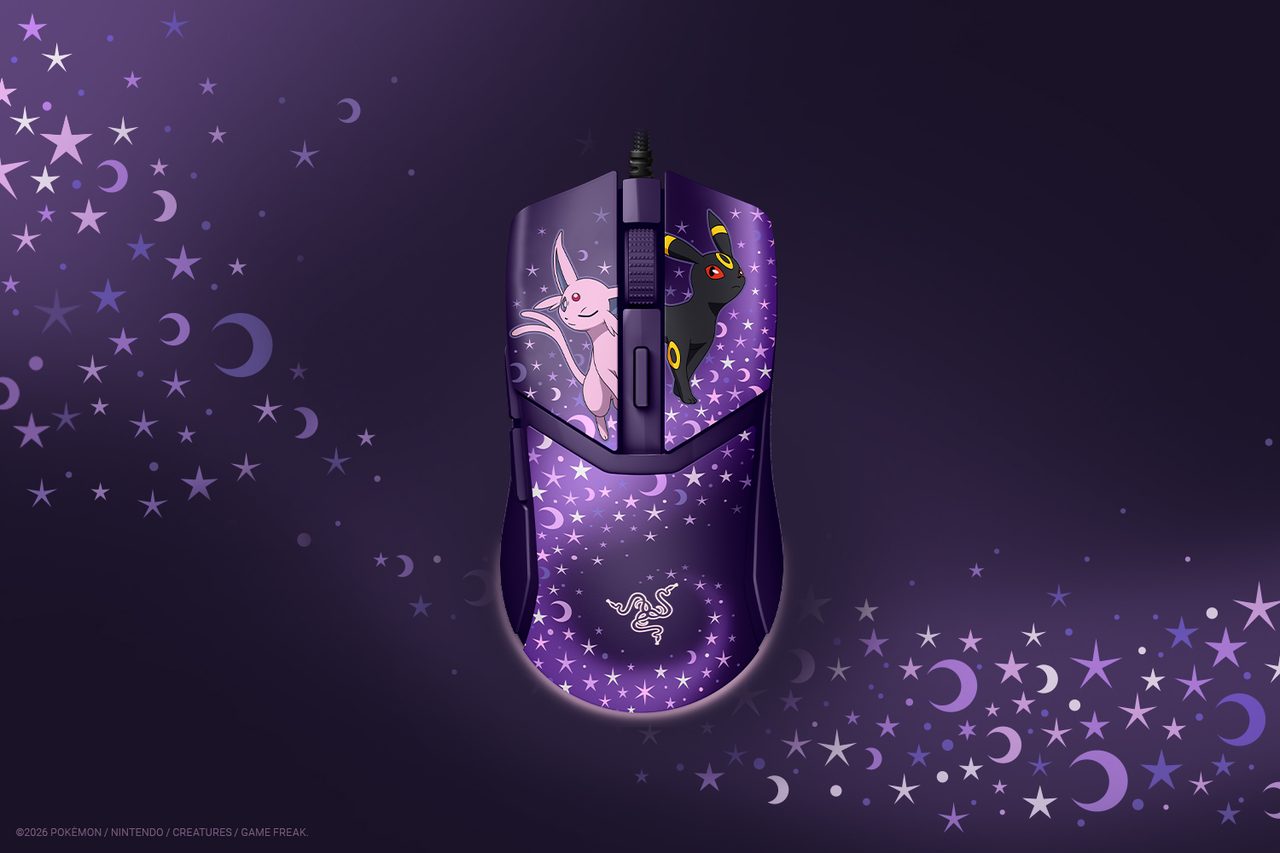 Razer Cobra Espeon and Umbreon Edition lightweight gaming mouse