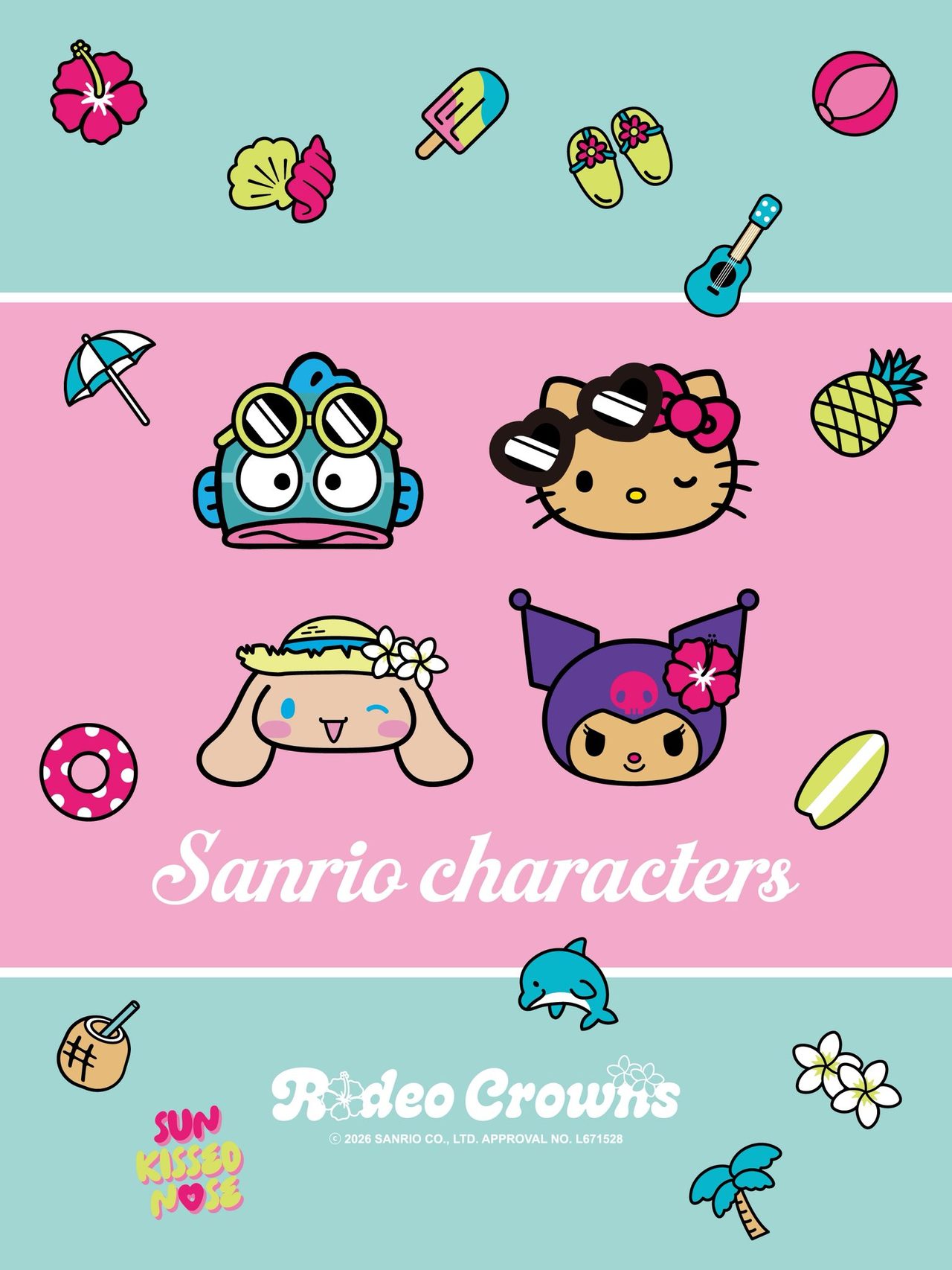 ロデオクラウンズ×サンリオ こんがり日焼け|7月17日12時発売