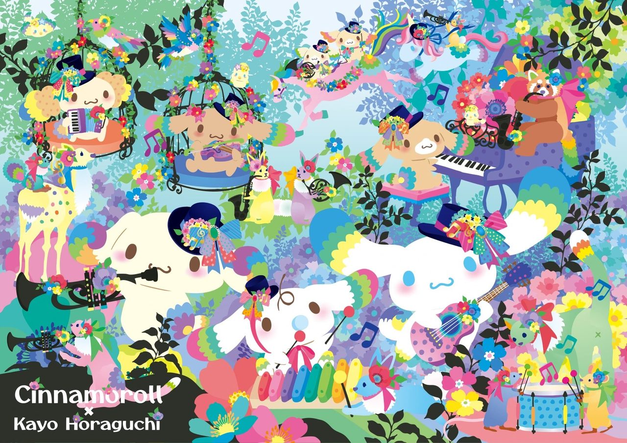 ホラグチカヨが描いたシナモロールのコラボアート