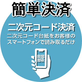 しずトク商品券の二次元コード決済のイメージイラスト