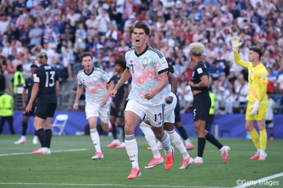 ベルギー代表デ・ケテラーレがアメリカ戦のゴールを喜ぶ W杯2026ラウンド16