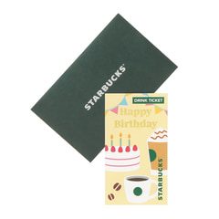 スターバックス ビバレッジギフトミニカード Happy Birthday For You Thank You