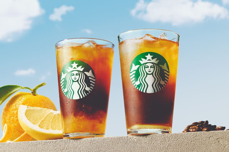 スターバックス クリア コーヒーとシトラス クリア コーヒーの商品画像