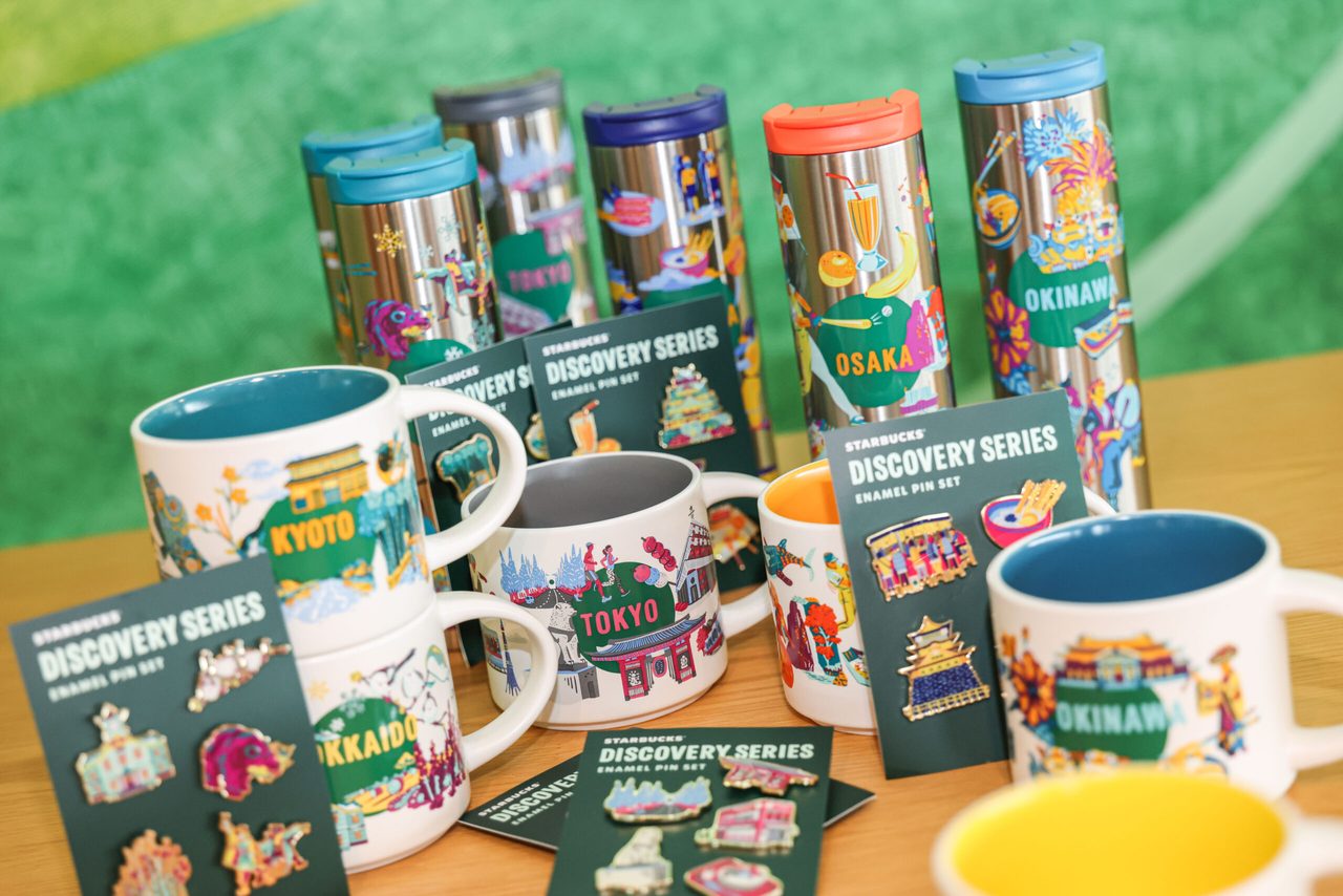 スターバックス Discovery Series ステンレスボトル・ピンバッジ・マグカップのグループ