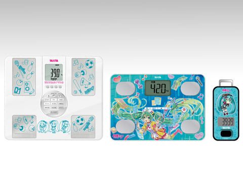 タニタ 初音ミク ボイス体組成計などコラボ商品ラインナップ