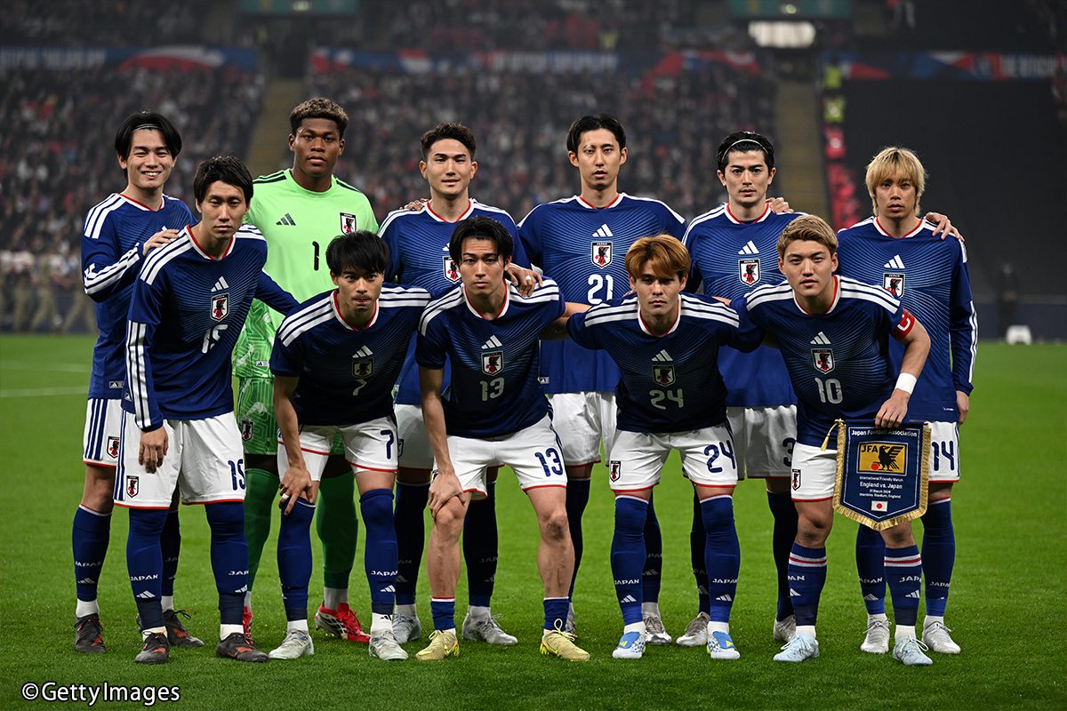 ワールドカップ2026に臨んだ日本代表(冨安健洋を含む)