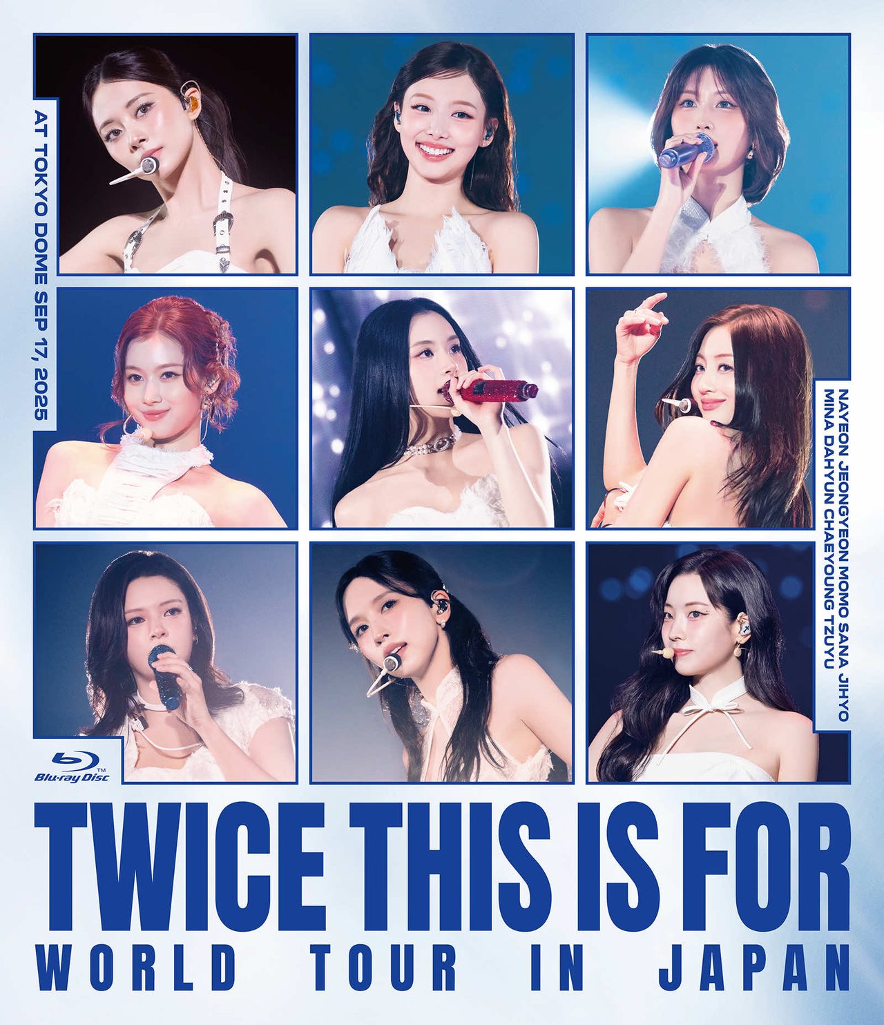 TWICE THIS IS FOR WORLD TOUR IN JAPAN Blu-ray通常盤 メンバー9人フォトコラージュ