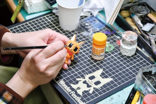 ワンダーフェスティバルで展示される造形フィギュアの一例
