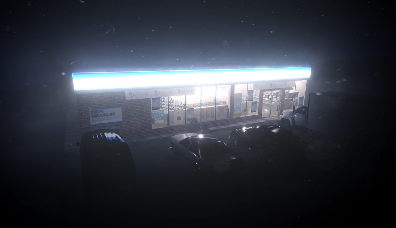 夜勤事件 コンビニ店内のゲーム画面