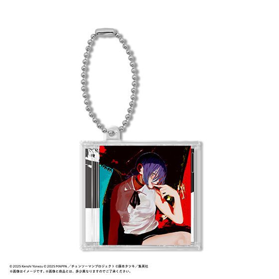 米津玄師 ミニCDコレクション チェンソーマンコラボ曲IRIS OUTのミニチュアキーホルダー