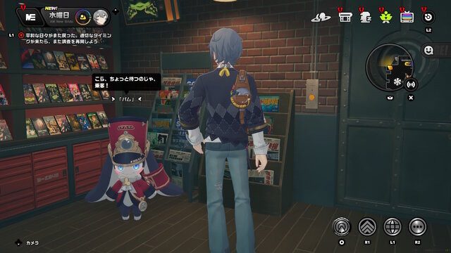 ゼンレスゾーンゼロ ビデオ屋に出現したパムとプロキシの会話シーン