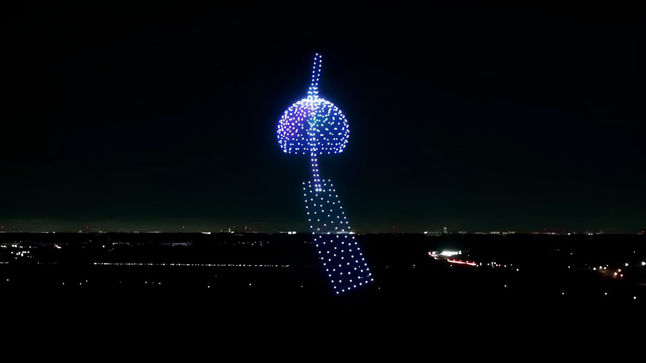 秋田竿燈まつり2026 ドローンショーのイメージ