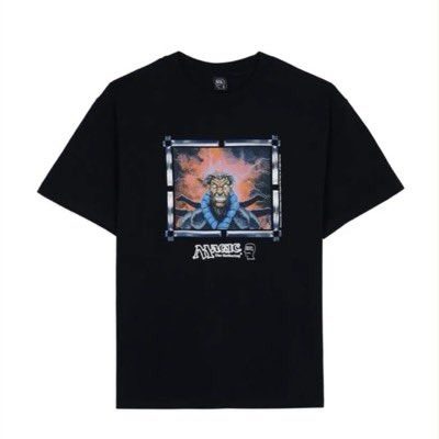 Brain Dead×MTG Tシャツ ブラックフィギュアデザイン
