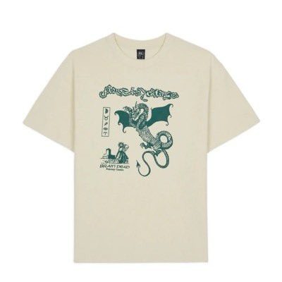 Brain Dead×MTG Tシャツ ドラゴンベージュデザイン