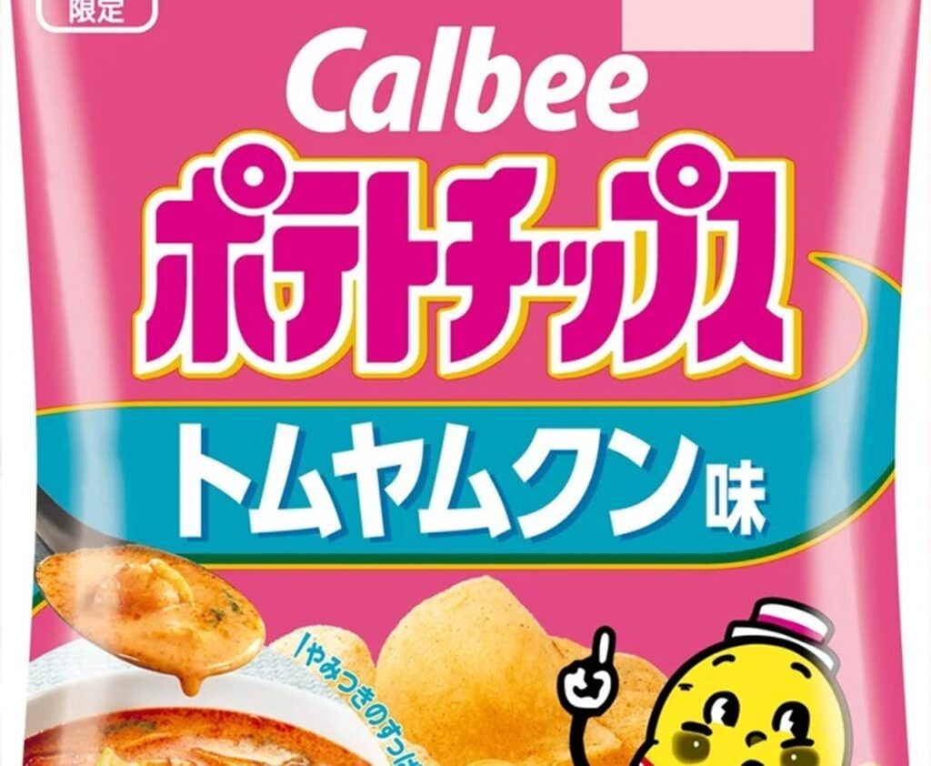 トムヤムクン味ポテトチップスのアップ写真