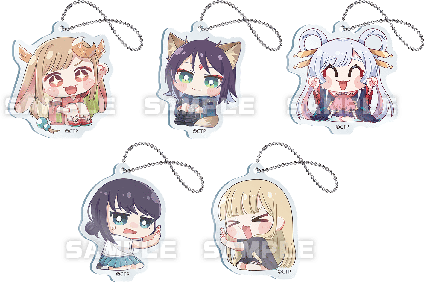 超かぐや姫×ファミマ店舗限定トレーディングアクリルキーホルダー