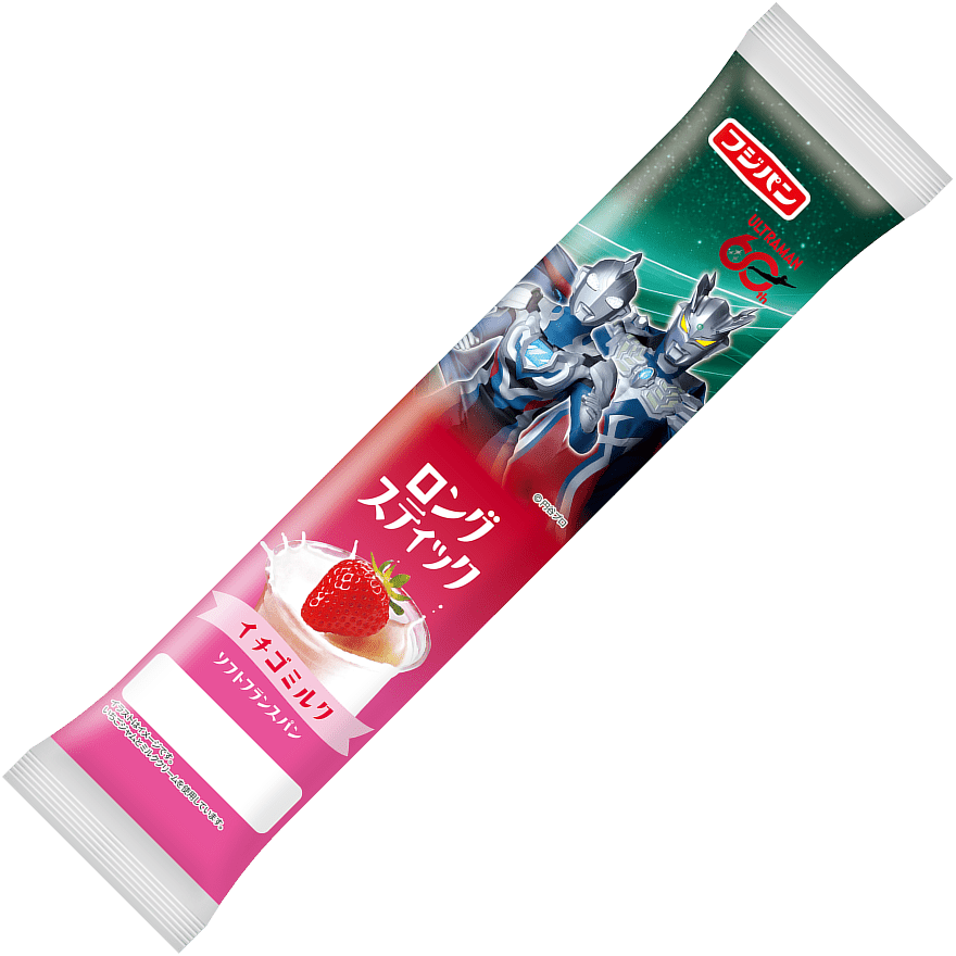 フジパン ロングスティックイチゴミルク ウルトラマンゼロ・ゼットパッケージ(第2弾)
