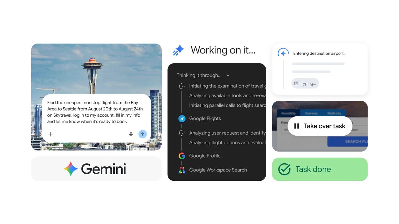 Gemini SparkのChromeブラウザ自動操作イメージ