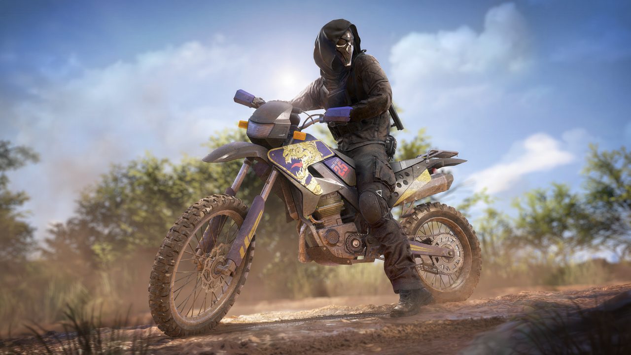 ゴーストリコン ワイルドランズ オフロードバイクで移動するオペレーター