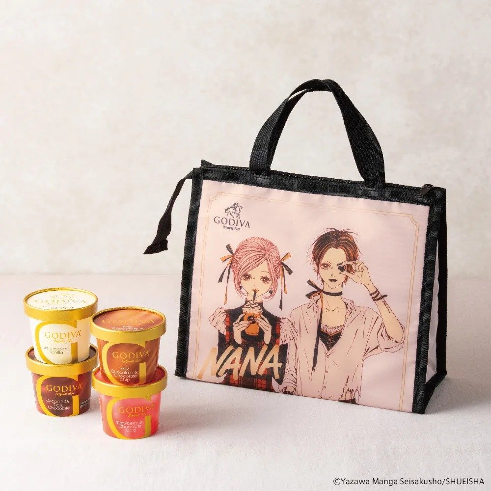 ゴディバ×NANA カップアイスクリーム保冷ポーチ&トートバッグセット