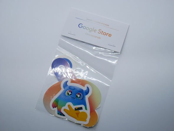 Google Store表参道オープン記念ノベルティのステッカーセット