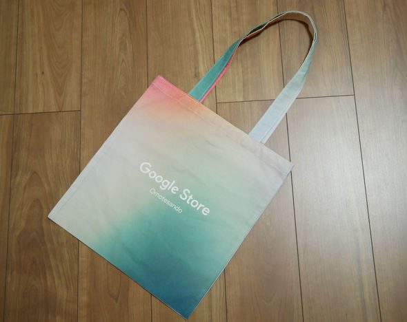 Google Store表参道オープン記念ノベルティのトートバッグ