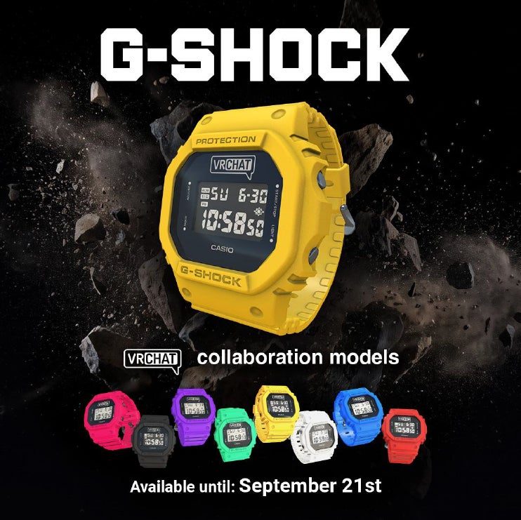 G-SHOCK×VRChatコラボ|DW5600 VRC Editionの価格と入手方法