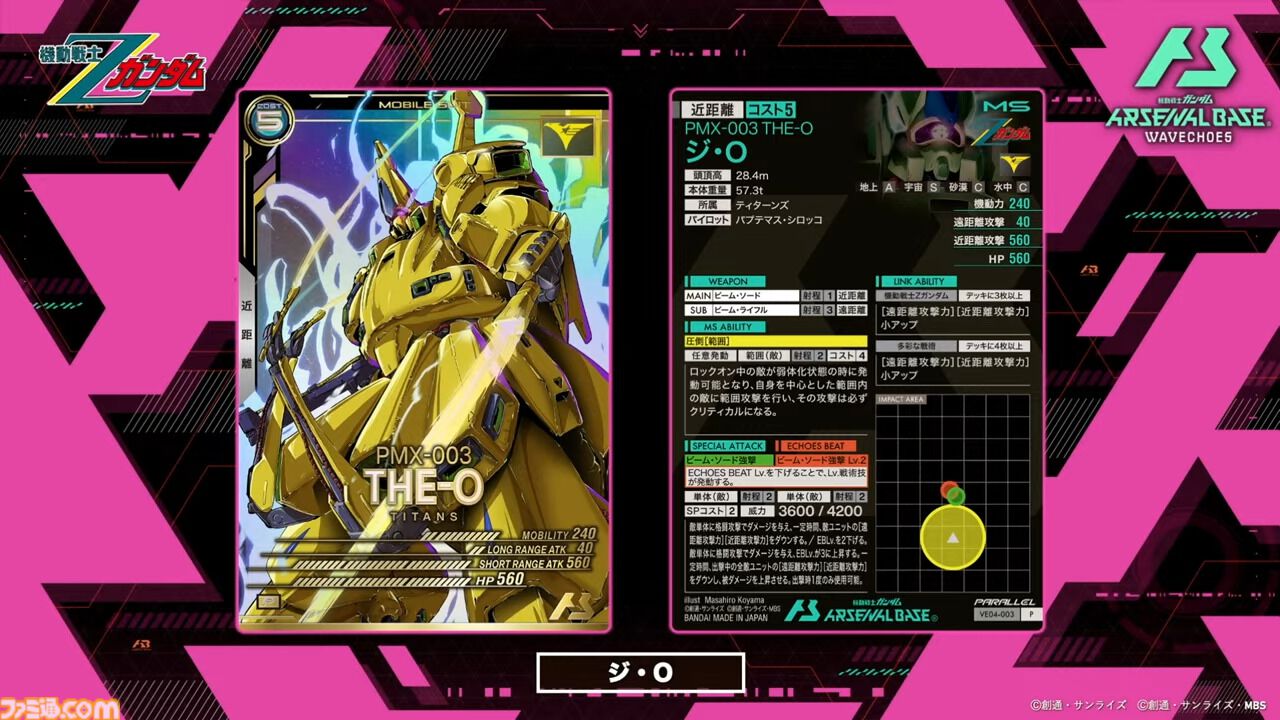 ジ・Oとパプティマス・シロッコの新カード