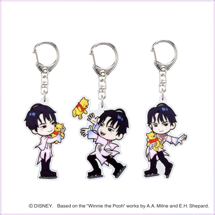 羽生結弦×プーさんコラボ アクリルキーホルダー