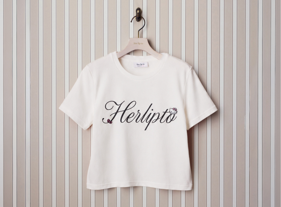 Her lip to×ハローキティ フロントロゴTシャツ