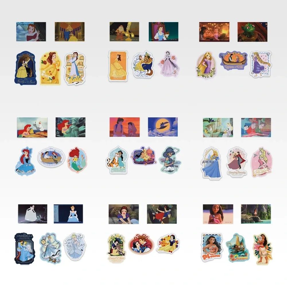 一番くじディズニープリンセス K賞 ステッカーセット