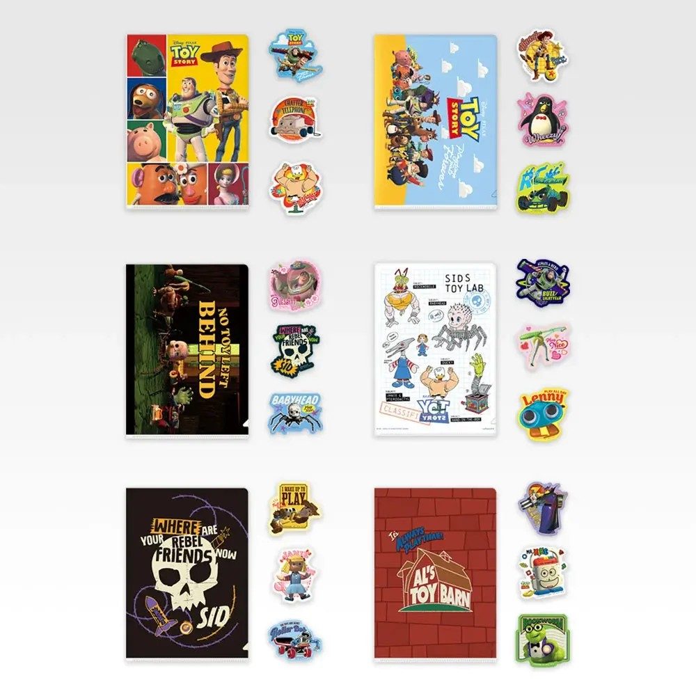 一番くじ トイ・ストーリー Playtime pals forever P賞 クリアファイル&ステッカー