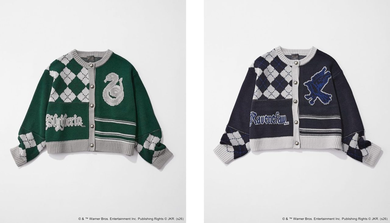 ハッフルパフ・グリフィンドールカラーのアソートニットカーディガン(8,000円)